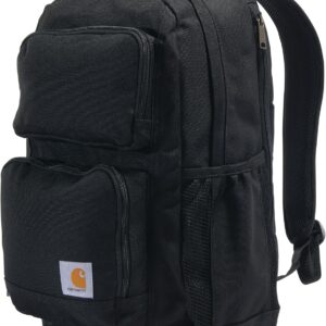 Carhartt 28L Dual-Compartment Backpack, Durable Pack with Laptop Sleeve and Duravax Abrasion Resistant Base, Black