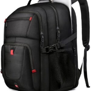 Z-MGKISS Travel Backpack,Extra Large Travel Laptop backpack, Travel Backpack for Men Women with TSA Airline Approved Luggage Bussiness Backpack, Black